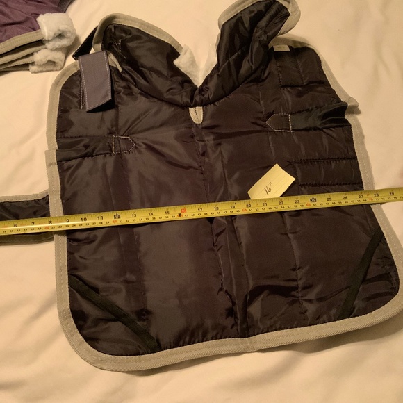 Hunter Insulated Mauve/Gray Winter Dog Coat (16” Length) - Picture 10 of 10